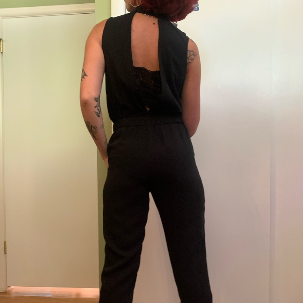 Topshop brand! Stylish black pantsuit!
